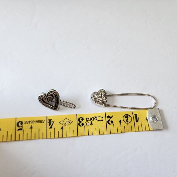 Brighton Barrette and Crystal Jeweled Pin - Picture 3 of 5